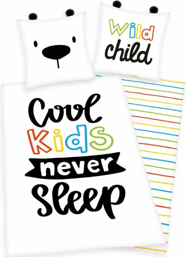 Herding Young Collection Kinderbettwäsche "Cool kids never sleep"