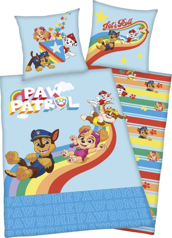 PAW PATROL Kinderbettwäsche "Lets Roll"