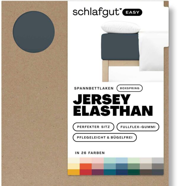 Schlafgut Spannbettlaken "EASY Jersey Elasthan Boxspring"