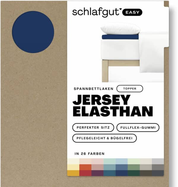 Schlafgut Spannbettlaken "EASY Jersey Elasthan Topper"